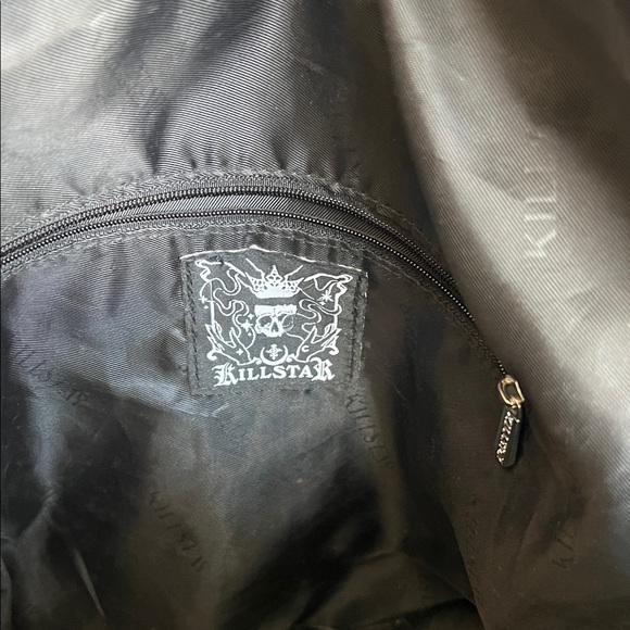 Killstar Black Backpack with Pentagram Silver Accents - Picture 4 of 5